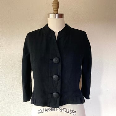 1950s Black cropped jacket 