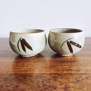 Vintage Japanese Ceramic Tea Bowls 