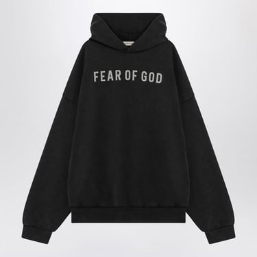 Fear Of God Black Logo Hoodie Men