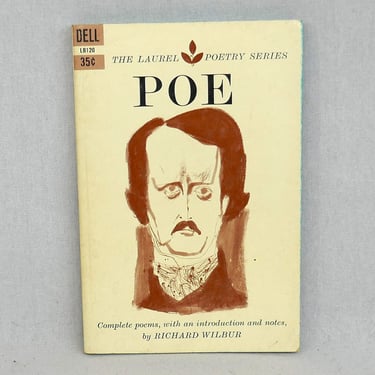 Edgar Allan Poe, Complete Poems (1959) - First Printing - The Laurel Poetry Series - Vintage 1950s Poetry Book 