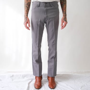Vintage 70s Wrangler Gray Sta Prest Bootcut Pants Unworn w/ Tags | Made in USA | Size 34x32 | DEADSTOCK | 1970s Wrangler Flare Leg Pants 