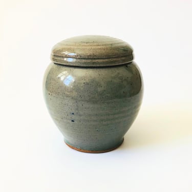 Speckled Studio Pottery Container 