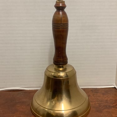 Vintage Brass School Bell 