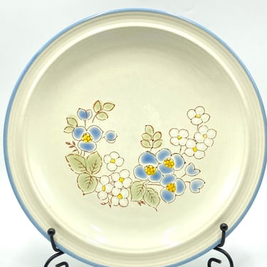 Vintage 80s Sauterne Belvedere Stoneware Dinner Plates, Set