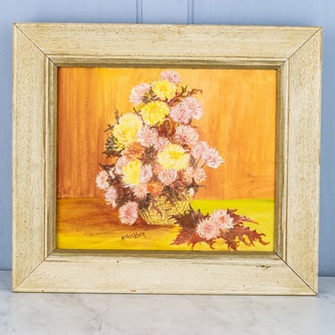 Vintage Floral Oil Painting