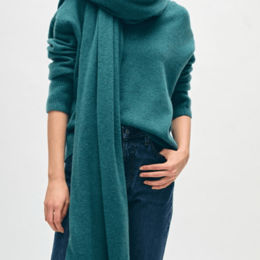 White + Warren | Cashmere Travel Wrap in Jade Heather