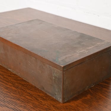 Heintz Arts & Crafts Bronze Cigar Box