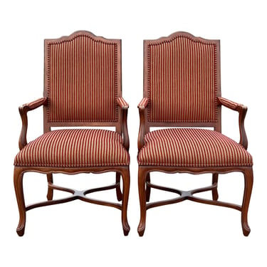 Ethan Allen Country French Accent Chairs - a Pair 