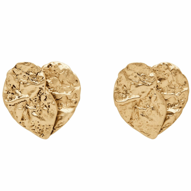 Julie Cohn | Broken Heart Bronze Post Earring