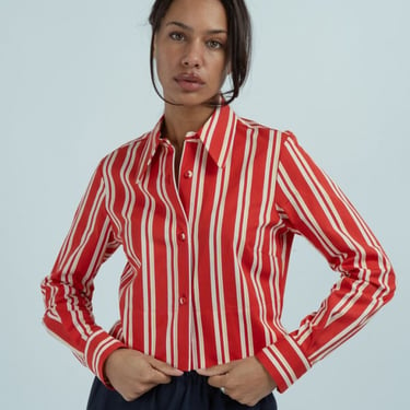 Odeeh Cropped Shirt - Lipstick