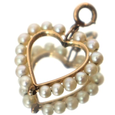 Gold Fill Pearl Charm Pendant