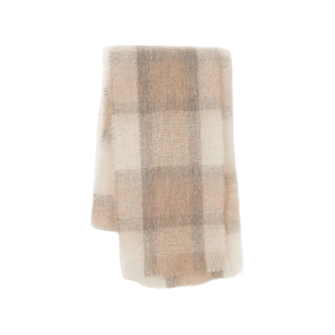 Drumin Mohair Scarf - Fawn