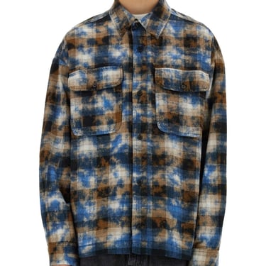 Palm Angels Men Plaid Shirt