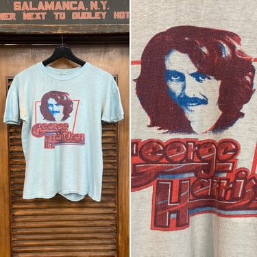 Vintage 1970’s Original “George Harrison” Beatles Rock Band Authentic T-Shirt, 70’s Tee Shirt, Vintage Clothing 