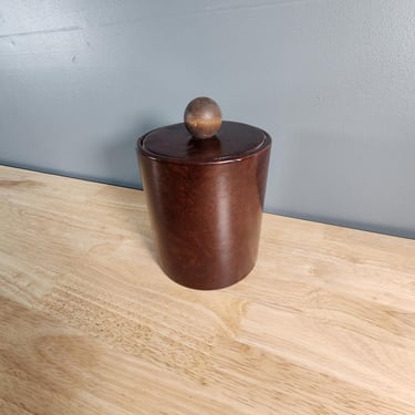 Faux Leather Ice Bucket 