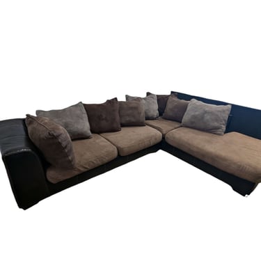 L-Shaped Brown Sectional