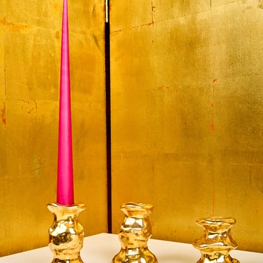 Golden Candle Holders