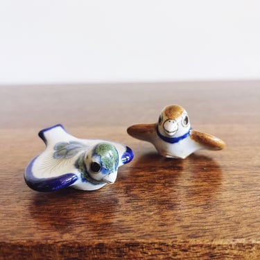 Vintage Mexican Tonala Pottery Mini Birds 