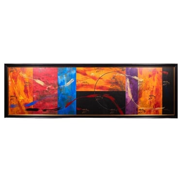 Scott Sandell Untitled Contemporary Abstract I Signed Mixed Media Framed 1992 