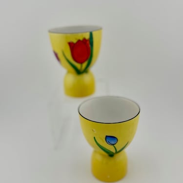 Pair of Hand Painted Edd Cups-Japan SET of TWO