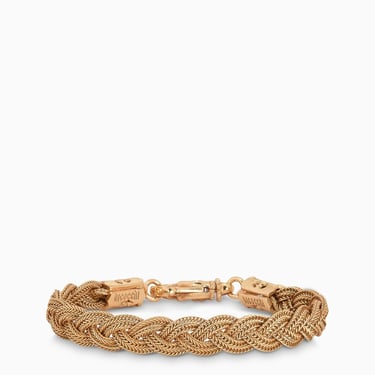 Emanuele Bicocchi Gold Plated Braided Bracelet Men