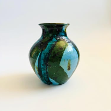 Green Studio Pottery Vase 