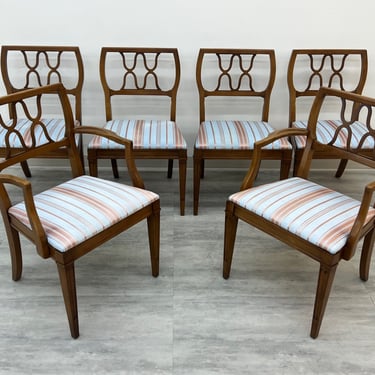 Mid-Century Dining Chairs (2-Arm & 4-Side) Set Of 6 ~ By Morganton (SHIPPING NOT FREE) 