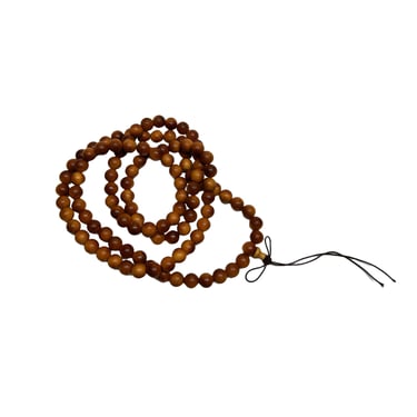 Oriental Brown Rosewood Color 108 Beads Hand Rosary Praying Chain ws4691E 