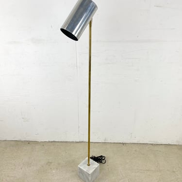 Mid-Century Modern Marble Base Floor Lamp Attr. Robert Sonneman for George Kovacs 