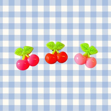 Cherry Hair Clip Cute Tiny Cherries Barrette Fruit Accessory 