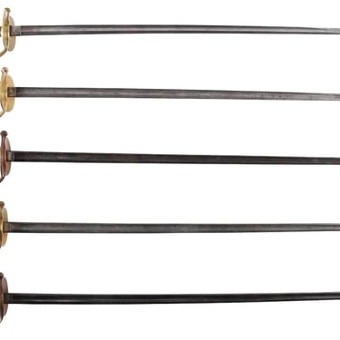 Antique Civil War Swords, Set of 5, 32 Ins Blade, Model 1840 NCO, 19th c 1800s!
