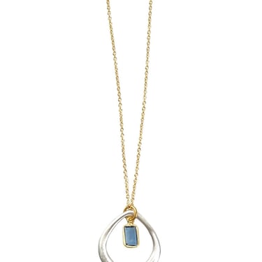 Philippa Roberts | drop w. hydro quartz silver and vermeil necklace