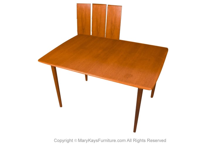 Norway Large Dining Table Mid-Century Teak by Gustav Bahus 