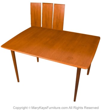 Norway Large Dining Table Mid-Century Teak by Gustav Bahus 