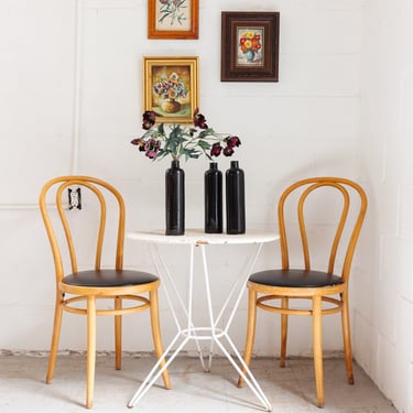 vintage french bentwood chairs, set of 4