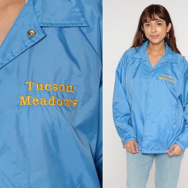 Tucson Meadows Jacket 00s Blue Windbreaker Arizona Coach