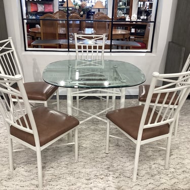 6-Piece Glass Top Dining Set