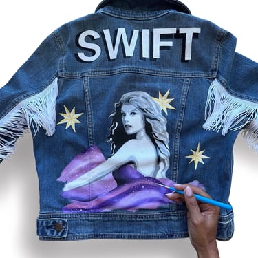Custom, Hand Painted, Taylor Swift, Eras Tour Jacket 