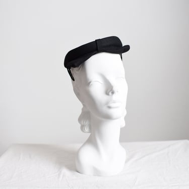 50s Cat Ear Black Hat 