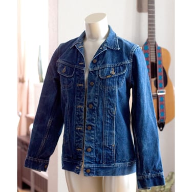 Vintage Ms. Lee Riders Jean Jacket - 1970s - Medium/Dark Wash Denim - LIKE NEW - Made in U.S.A. 