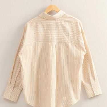 Azalea Edie Buttondown Shirt - Taupe