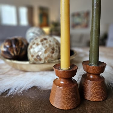 Danish Teak Candle Holder Set| Kesa Denmark 