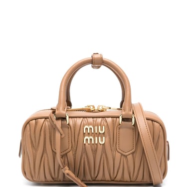 Miu Miu Women Arcadie Matelassé Nappa Leather Bag