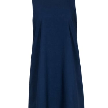 Lilly Pulitzer - Navy Swing Dress w/ Embellished Neckline Sz 8