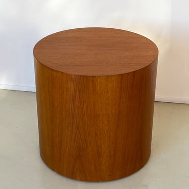 1970s Oak Paul Mayen for Intrex Drum Side Table