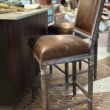 RH Leather Bar Stool