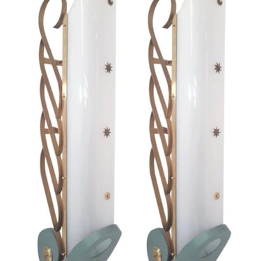 Pair of Cinema Sconces, Italy, 1950's.