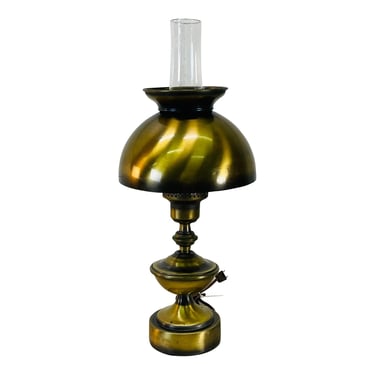 Vintage 1960s Small Brushed Brass Table Lamp