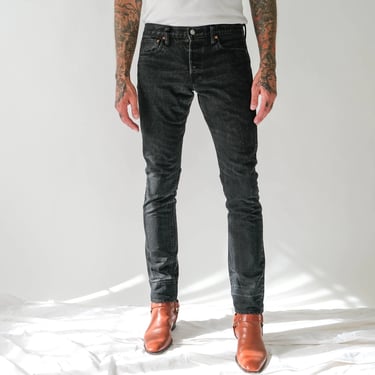 Ralph Lauren RRL Selvedge Black Vintage Wash Japanese Denim Slim Fit Jeans | Made in USA | 34x34 | 1990s Y2K RRL Designer Redline Denim 