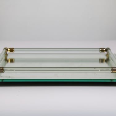 Mirror and Glass Vanity Tray – 1940s